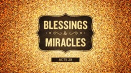 Acts 28 - Blessings & Miracles