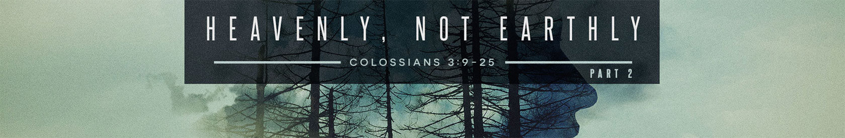 Colossians 3:9-25 – Heavenly, Not Earthly – Part 2